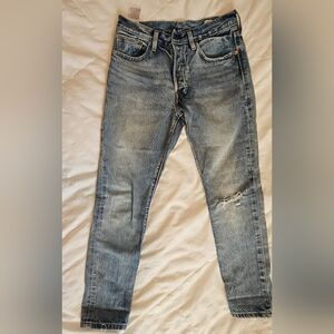 Levis 501 White Oak Cone Denim